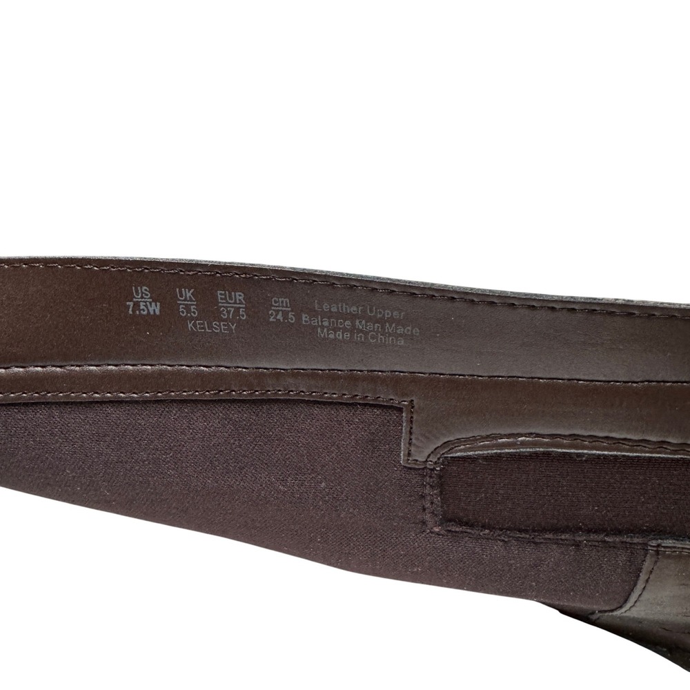 Naturalizer Kelsey Wide Calf Riding Boots 7.5W Leather Dark Brown Equestrian - Picture 2 of 13
